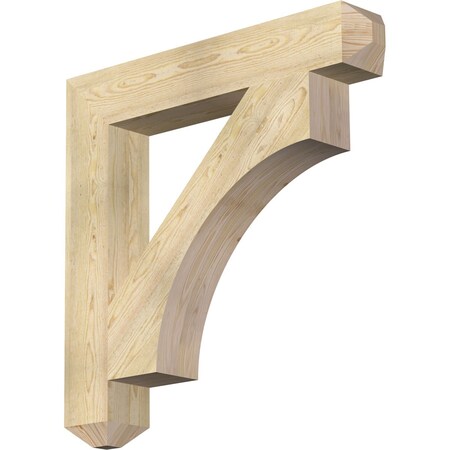 Ekena Millwork Westlake Craftsman Rough Sawn Bracket, Douglas Fir, 6"W x 38"D x 38"H BKT06X38X38WTL04RDF